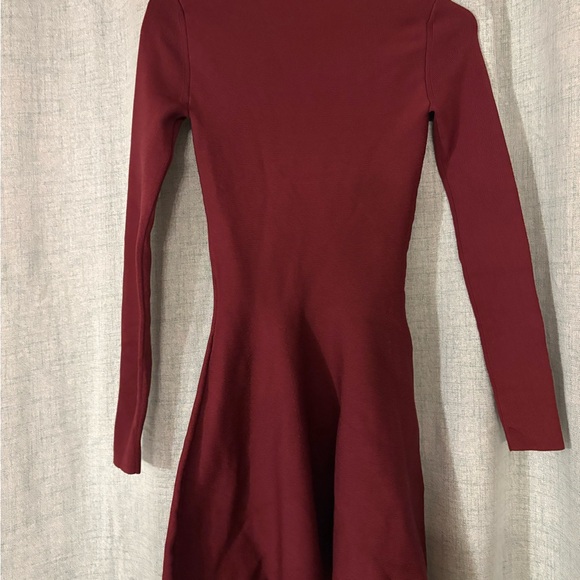 Babaton Deep Red Long Sleeve Dress - Picture 3 of 4